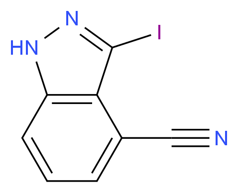 3-IODO-1H-INDAZOLE-4-CARBONITRILE_Molecular_structure_CAS_944898-93-5)
