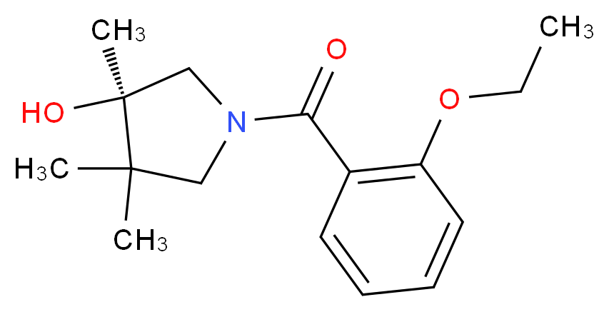 (3R)-1-(2-ethoxybenzoyl)-3,4,4-trimethyl-3-pyrrolidinol_Molecular_structure_CAS_)
