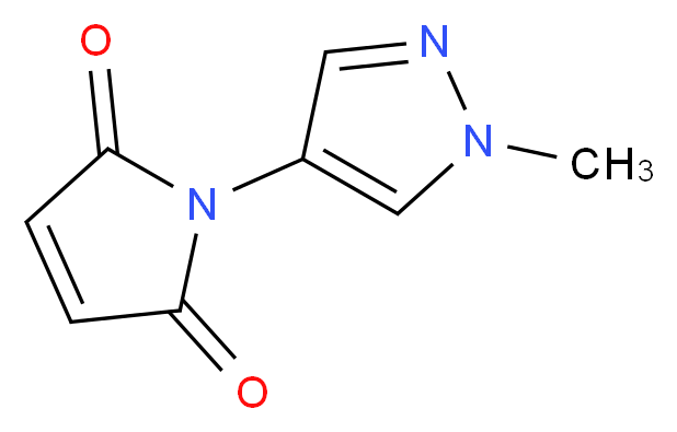 1-(1-methyl-1H-pyrazol-4-yl)-2,5-dihydro-1H-pyrrole-2,5-dione_Molecular_structure_CAS_)
