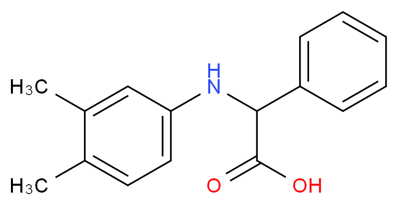 [(3,4-dimethylphenyl)amino](phenyl)acetic acid_Molecular_structure_CAS_725252-91-5)