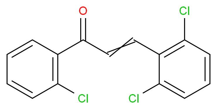 1-(2-chlorophenyl)-3-(2,6-dichlorophenyl)prop-2-en-1-one_Molecular_structure_CAS_)