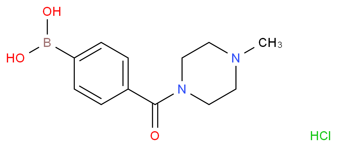 4-[(4-Methylpiperazin-1-yl)carbonyl]benzeneboronic acid hydrochloride 95%_Molecular_structure_CAS_913835-43-5)