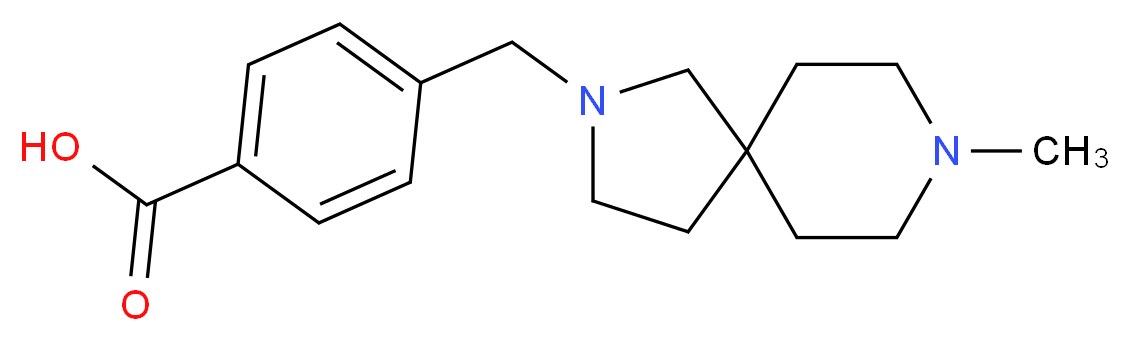4-[(8-methyl-2,8-diazaspiro[4.5]dec-2-yl)methyl]benzoic acid_Molecular_structure_CAS_)
