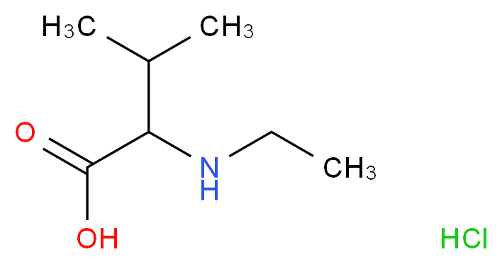 2-(ethylamino)-3-methylbutanoic acid hydrochloride_Molecular_structure_CAS_)
