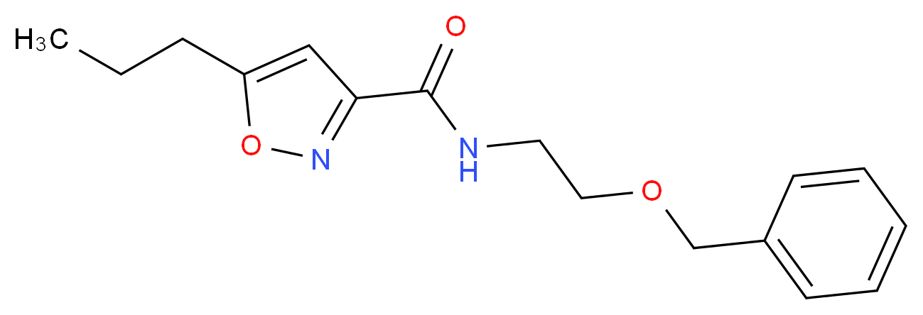 N-[2-(benzyloxy)ethyl]-5-propyl-3-isoxazolecarboxamide_Molecular_structure_CAS_)