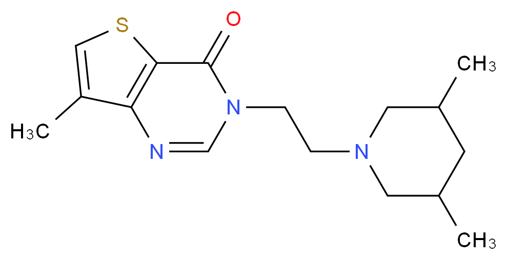 3-[2-(3,5-dimethylpiperidin-1-yl)ethyl]-7-methylthieno[3,2-d]pyrimidin-4(3H)-one_Molecular_structure_CAS_)