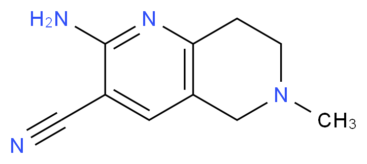 2-amino-6-methyl-5,6,7,8-tetrahydro-1,6-naphthyridine-3-carbonitrile_Molecular_structure_CAS_)