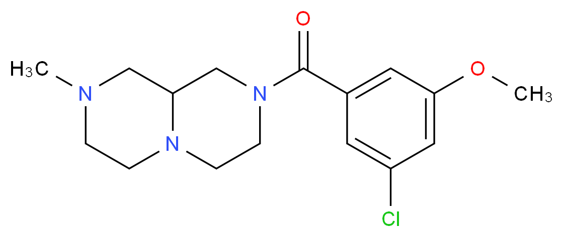 2-(3-chloro-5-methoxybenzoyl)-8-methyloctahydro-2H-pyrazino[1,2-a]pyrazine_Molecular_structure_CAS_)
