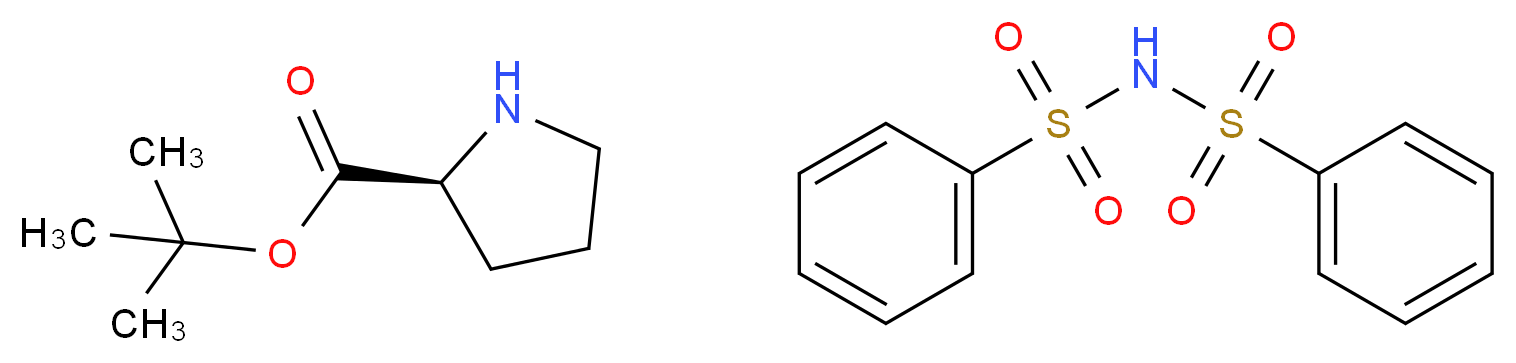 L-Proline tert-butyl ester dibenzenesulfonimide salt_Molecular_structure_CAS_83283-35-6)