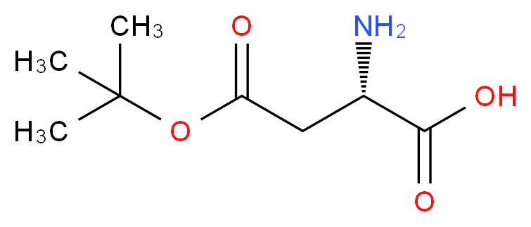 (2S)-2-amino-4-(tert-butoxy)-4-oxobutanoic acid_Molecular_structure_CAS_)