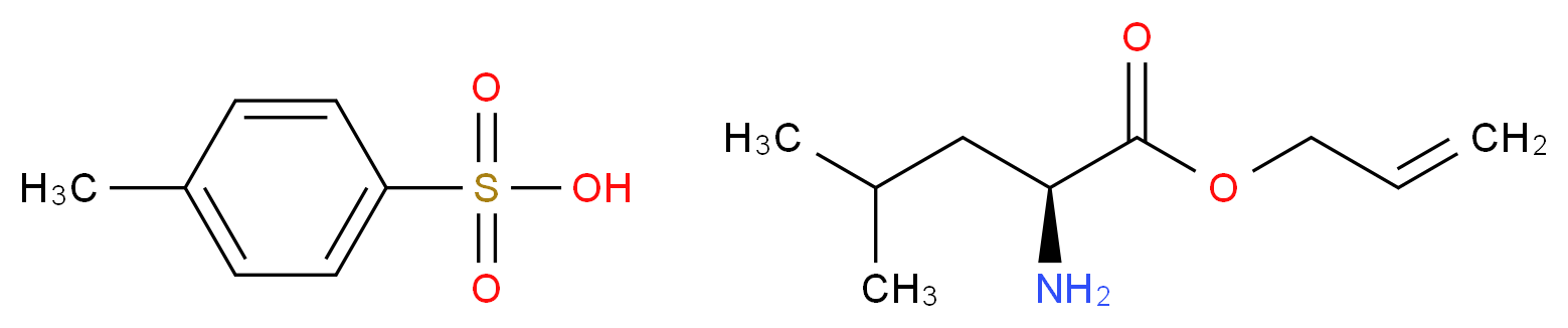 L-Leucine allyl ester p-toluenesulfonate salt_Molecular_structure_CAS_88224-03-7)