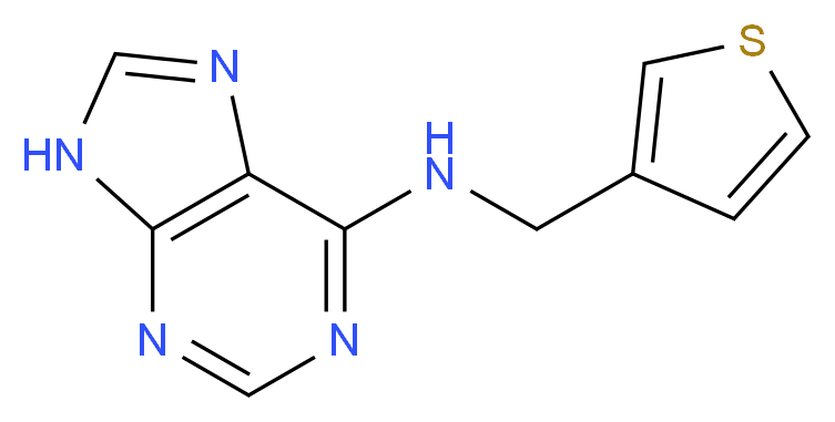 N-(3-thienylmethyl)-9H-purin-6-amine_Molecular_structure_CAS_)