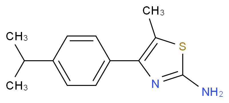 4-(4-Isopropylphenyl)-5-methyl-1,3-thiazol-2-amine_Molecular_structure_CAS_438218-20-3)