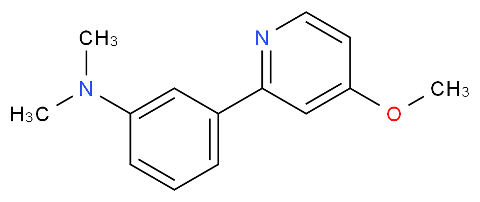 3-(4-methoxypyridin-2-yl)-N,N-dimethylaniline_Molecular_structure_CAS_)