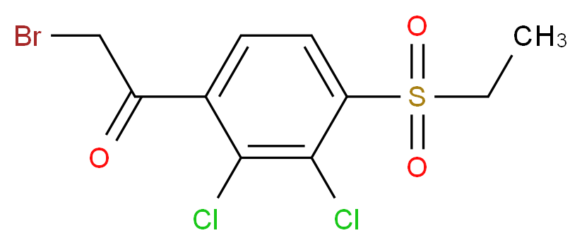 2-Bromo-1-[2,3-dichloro-4-(ethylsulfonyl)phenyl]-1-ethanone_Molecular_structure_CAS_)