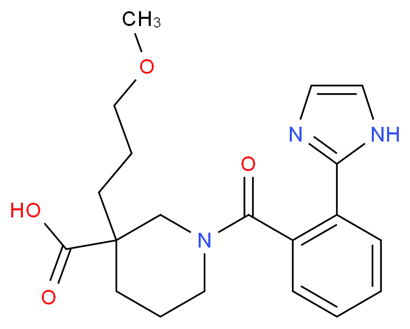 1-[2-(1H-imidazol-2-yl)benzoyl]-3-(3-methoxypropyl)piperidine-3-carboxylic acid_Molecular_structure_CAS_)