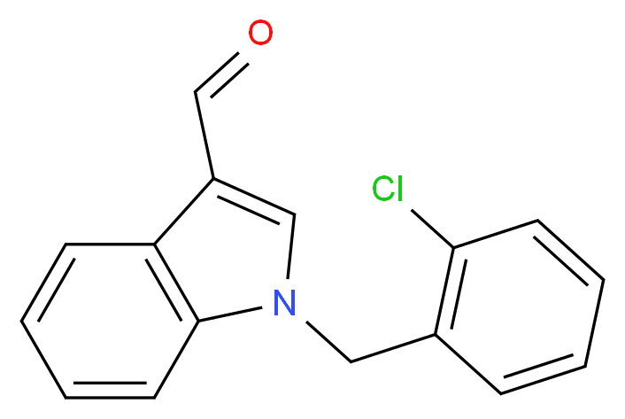 1-(2-Chlorobenzyl)-1H-indole-3-carbaldehyde_Molecular_structure_CAS_90815-00-2)