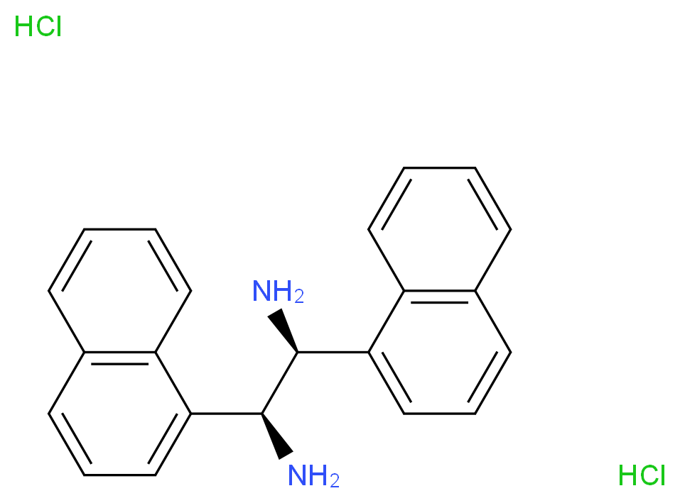 (S,S)-1,2-Di(1-naphthyl)-1,2-ethanediamine dihydrochloride_Molecular_structure_CAS_)