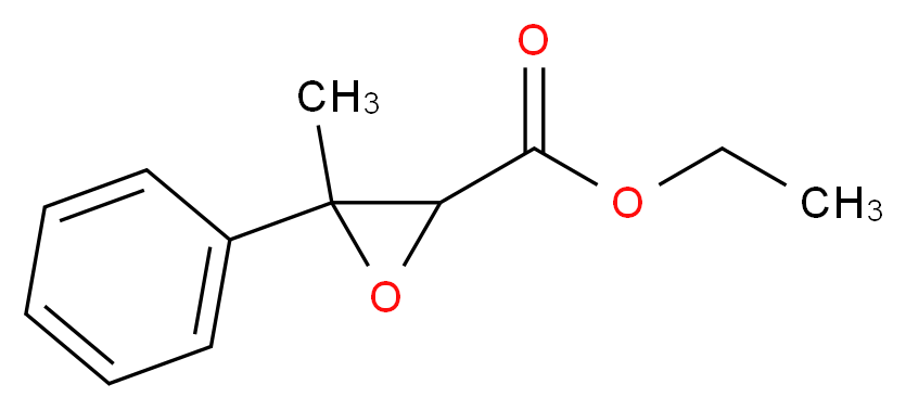 Ethyl 3-methyl-3-phenylglycidate, cis + trans_Molecular_structure_CAS_77-83-8)