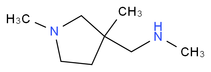 1-(1,3-dimethylpyrrolidin-3-yl)-N-methylmethanamine_Molecular_structure_CAS_938458-86-7)