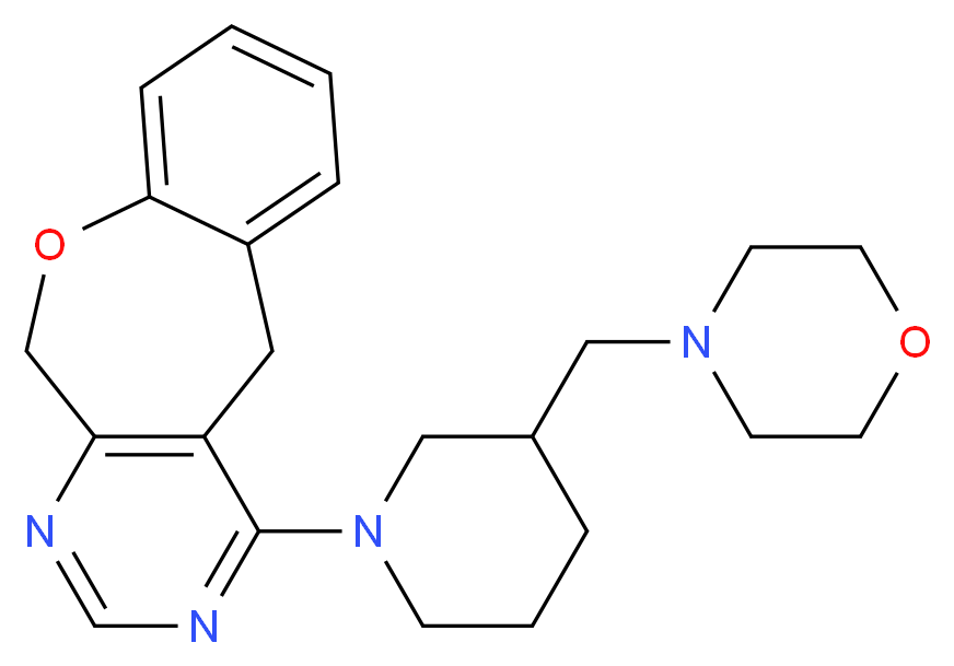 4-[3-(morpholin-4-ylmethyl)piperidin-1-yl]-5,11-dihydro[1]benzoxepino[3,4-d]pyrimidine_Molecular_structure_CAS_)