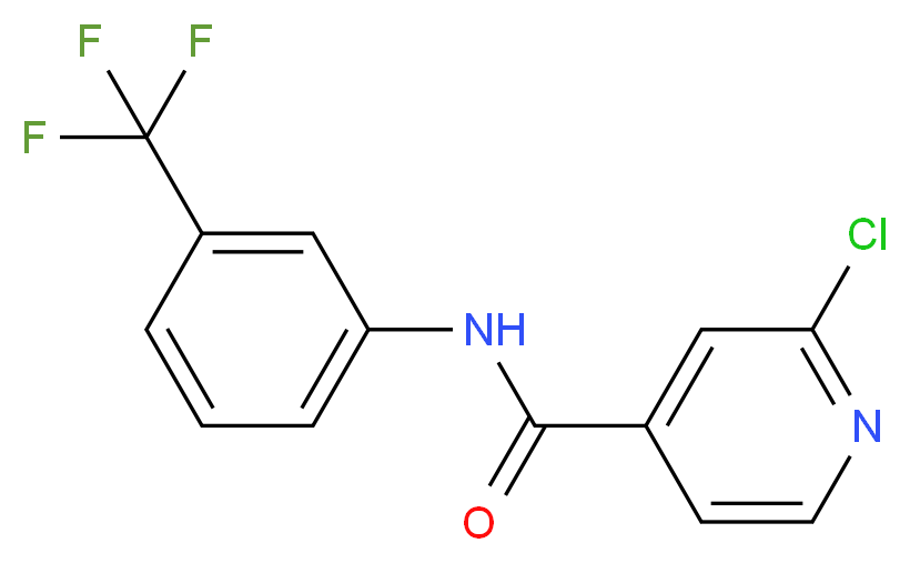 N4-[3-(trifluoromethyl)phenyl]-2-chloroisonicotinamide_Molecular_structure_CAS_)