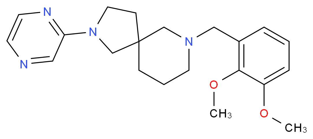 7-(2,3-dimethoxybenzyl)-2-(2-pyrazinyl)-2,7-diazaspiro[4.5]decane_Molecular_structure_CAS_)