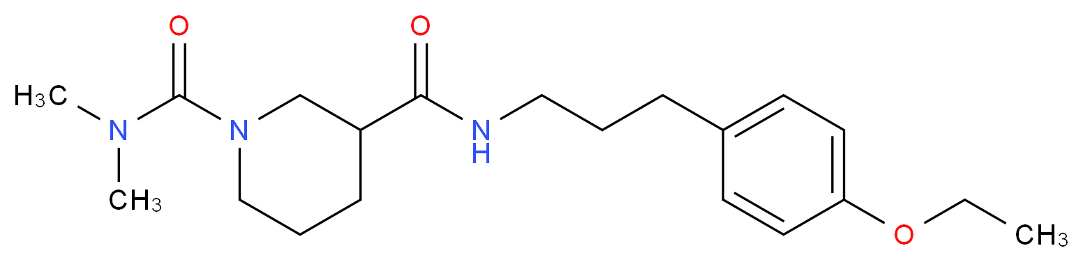 N~3~-[3-(4-ethoxyphenyl)propyl]-N~1~,N~1~-dimethyl-1,3-piperidinedicarboxamide_Molecular_structure_CAS_)