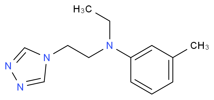 N-ethyl-3-methyl-N-[2-(4H-1,2,4-triazol-4-yl)ethyl]aniline_Molecular_structure_CAS_)