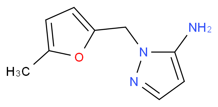 2-(5-Methyl-furan-2-ylmethyl)-2H-pyrazol-3-ylamine_Molecular_structure_CAS_)