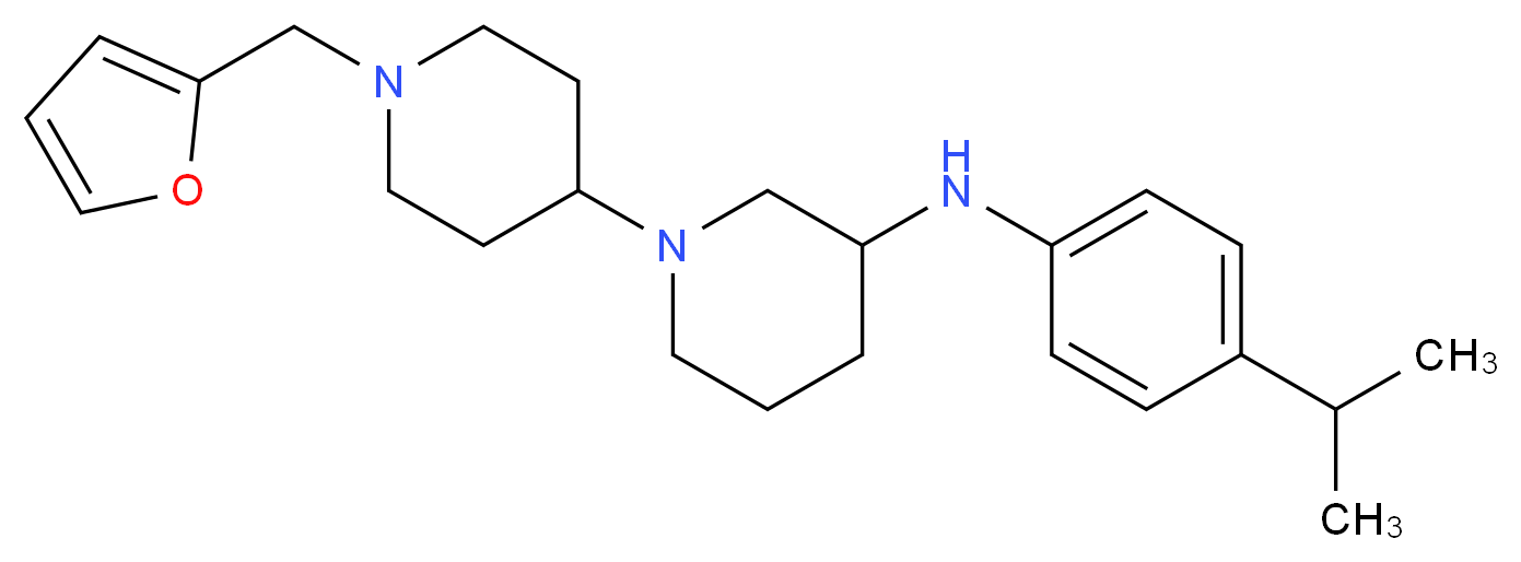 1'-(2-furylmethyl)-N-(4-isopropylphenyl)-1,4'-bipiperidin-3-amine_Molecular_structure_CAS_)