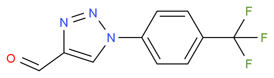 1-[4-(TRIFLUOROMETHYL)PHENYL]-1H-1,2,3-TRIAZOLE-4-CARBALDEHYDE_Molecular_structure_CAS_)