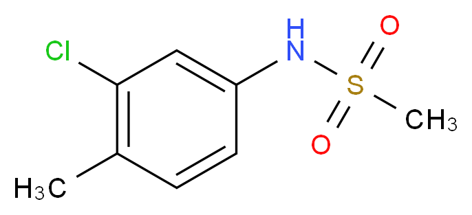 N-(3-Chloro-4-methylphenyl)methanesulfonamide_Molecular_structure_CAS_71270-61-6)