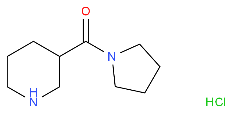 3-Piperidinyl(1-pyrrolidinyl)methanone hydrochloride_Molecular_structure_CAS_937724-81-7)