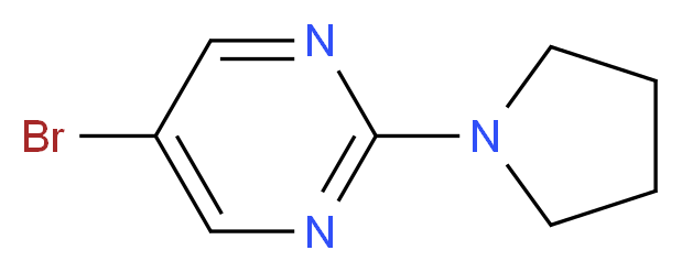 5-Bromo-2-(pyrrolidin-1-yl)pyrimidine_Molecular_structure_CAS_446286-61-9)
