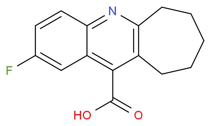 2-Fluoro-7,8,9,10-tetrahydro-6H-cyclohepta[b]quinoline-11-carboxylic acid_Molecular_structure_CAS_)