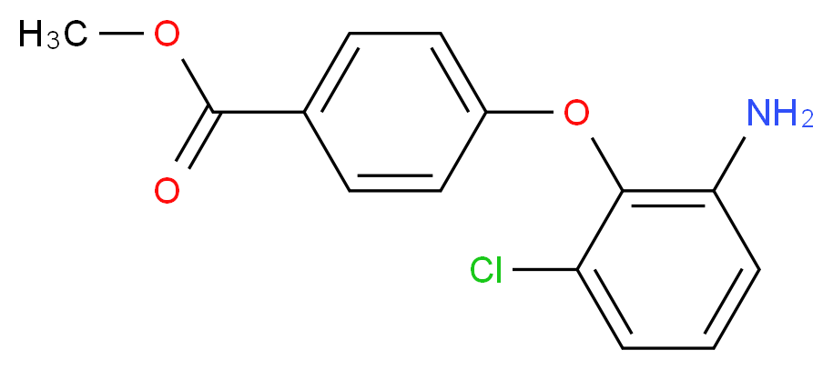 Methyl 4-(2-amino-6-chlorophenoxy)benzoate_Molecular_structure_CAS_)