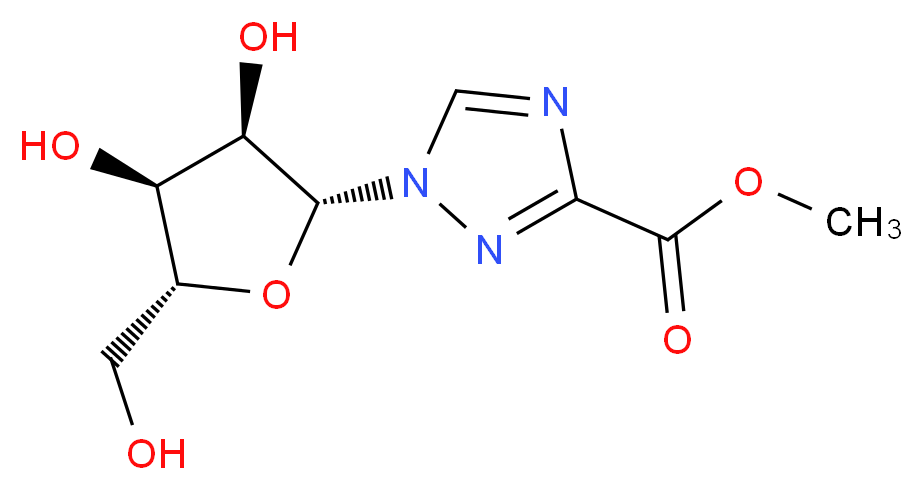 1-β-D-Ribofuranosyl-1,2,4-triazole-3-carboxylic Acid Methyl Ester(Ribavirin Impurity H)_Molecular_structure_CAS_38934-69-9)