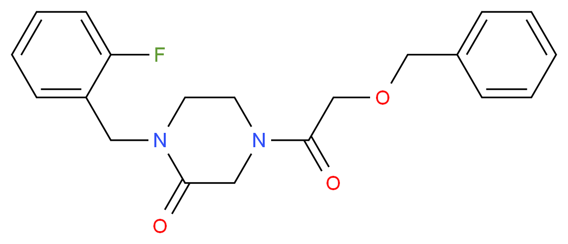 4-[(benzyloxy)acetyl]-1-(2-fluorobenzyl)-2-piperazinone_Molecular_structure_CAS_)