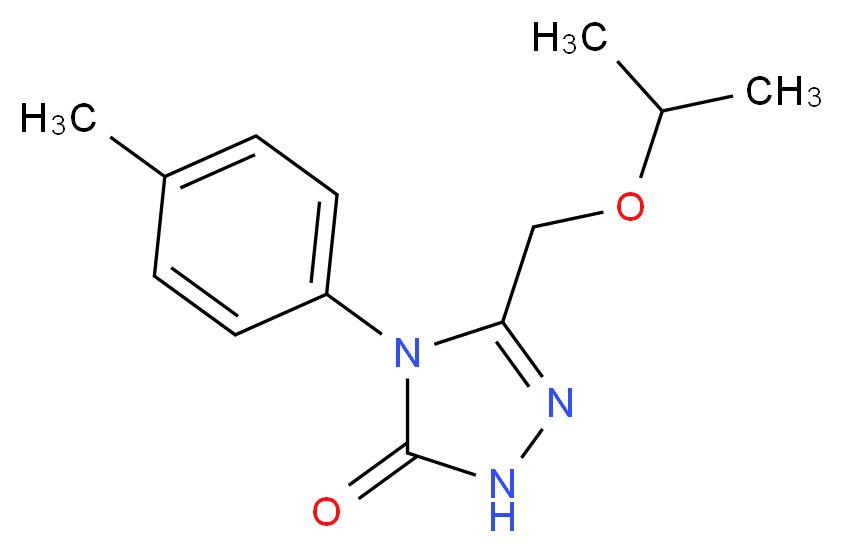 5-(isopropoxymethyl)-4-(4-methylphenyl)-2,4-dihydro-3H-1,2,4-triazol-3-one_Molecular_structure_CAS_)