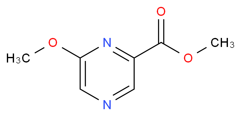 6-Methoxy-pyrazine-2-carboxylic acid methyl ester_Molecular_structure_CAS_23813-24-3)