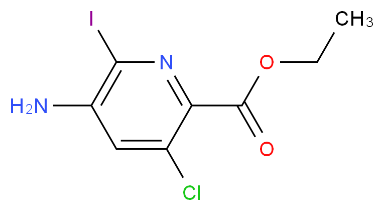 5-AMINO-3-CHLORO-6-IODO-PYRIDINE-2-CARBOXYLIC ACID ETHYL ESTER_Molecular_structure_CAS_872355-66-3)