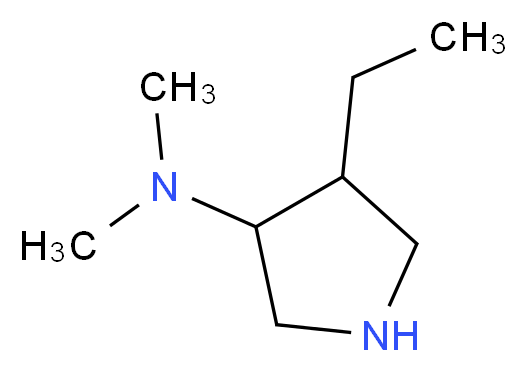 4-ethyl-N,N-dimethylpyrrolidin-3-amine_Molecular_structure_CAS_)