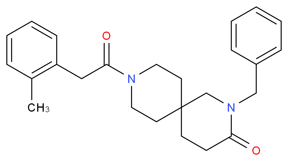 2-benzyl-9-[(2-methylphenyl)acetyl]-2,9-diazaspiro[5.5]undecan-3-one_Molecular_structure_CAS_)