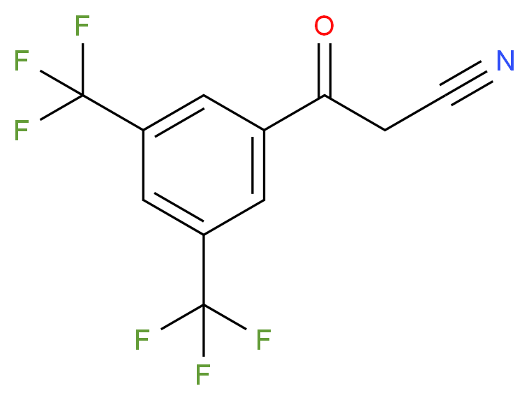 3,5-Bis(trifluoromethyl)benzoylacetonitrile_Molecular_structure_CAS_)