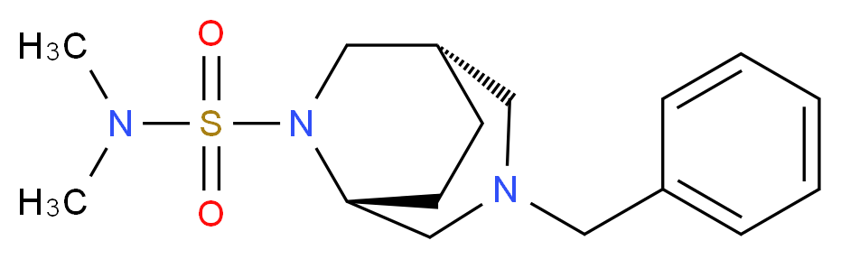 (1S*,5R*)-3-benzyl-N,N-dimethyl-3,6-diazabicyclo[3.2.2]nonane-6-sulfonamide_Molecular_structure_CAS_)