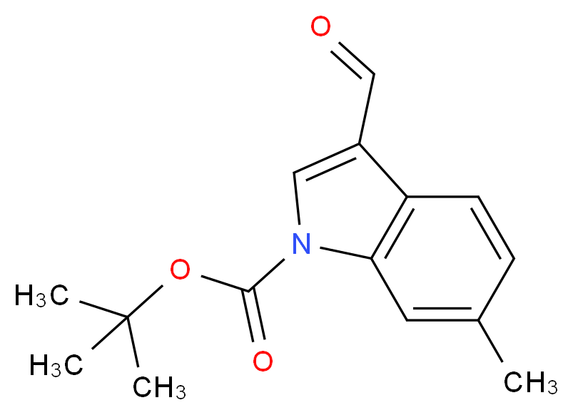 6-Methylindole-3-carboxaldehyde, N-BOC protected 98%_Molecular_structure_CAS_)