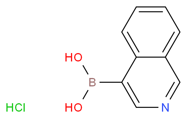 ISOQUINOLINE-4-BORONIC ACID HYDROCHLORIDE_Molecular_structure_CAS_677702-23-7)