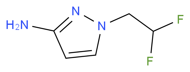 1-(2,2-difluoroethyl)-1H-pyrazol-3-amine_Molecular_structure_CAS_)