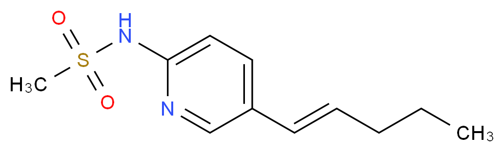 N-{5-[(1E)-pent-1-en-1-yl]pyridin-2-yl}methanesulfonamide_Molecular_structure_CAS_)